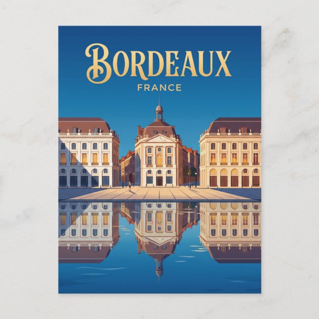 Postal Plaza de la Bolsa Francia (Anverso)