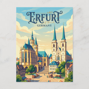Postal Plaza de la Catedral de Erfurt (Catedral de Erfurt
