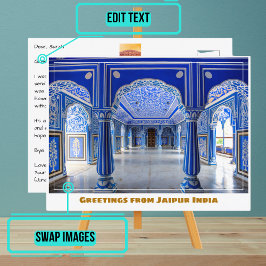 Postal Plaza de la ciudad de Jaipur en Jaipur India