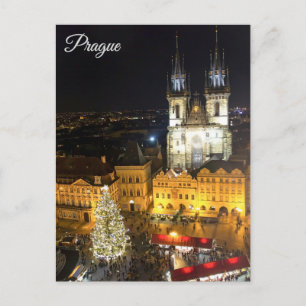 Postal plaza de la ciudad vieja de Praga