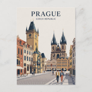 Postal Plaza de la Ciudad Vieja de Praga República Checa