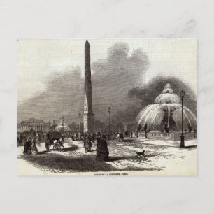 Postal Plaza de la Concordia, París