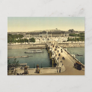 Postal Plaza de la Concordia, París, Francia