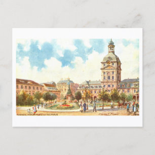 Postal Plaza de la Parada Antigua, Mannheim, Alemania