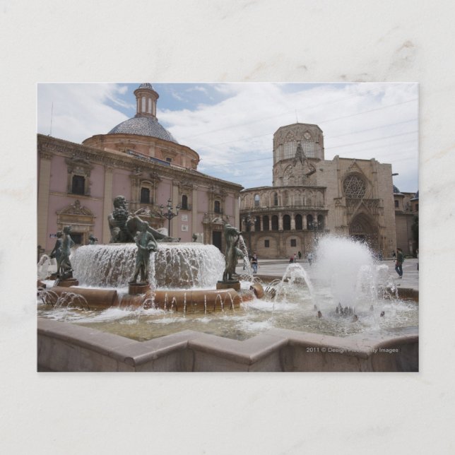 Postal Plaza De La Virgen Y Basílica De La Virgen (Anverso)