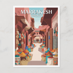 Postal Plaza de las Especias y Souk Marrakesh Rahba Kedim