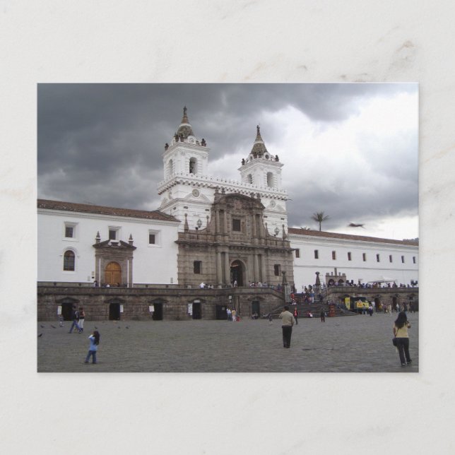 Postal Plaza de San Francisco, Quito, Ecuador (Anverso)