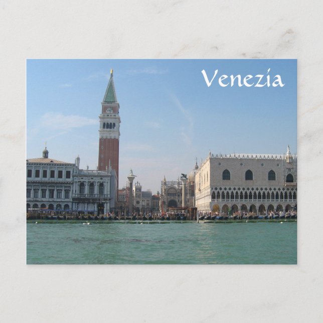 Postal Plaza de San Marcos desde el Gran Canal (Anverso)
