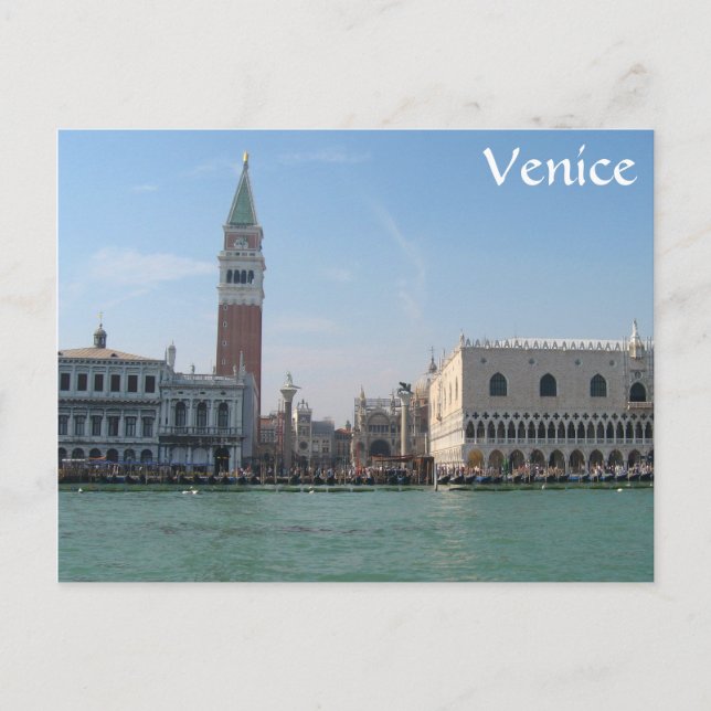 Postal Plaza de San Marcos desde el Gran Canal (Anverso)