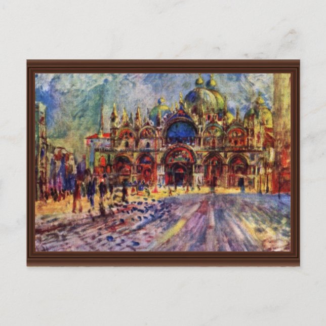 Postal Plaza De San Marcos En Venecia Por Pierre-Auguste (Anverso)