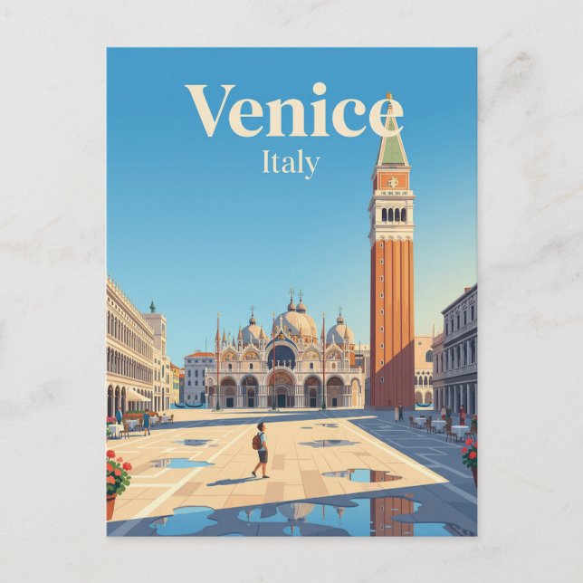 Postal Plaza de San Marcos Italia (Anverso)