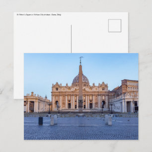 Postal Plaza de San Pedro en la Ciudad del Vaticano - Rom