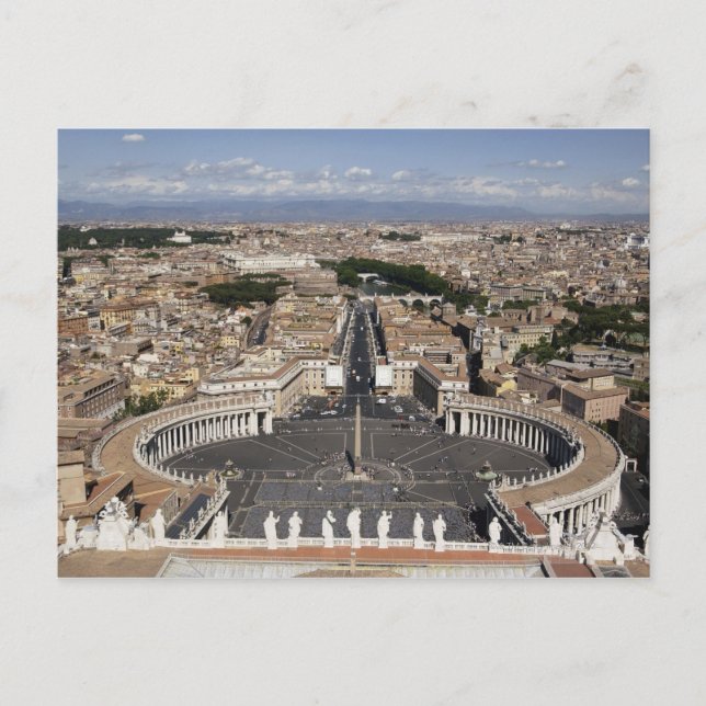 Postal Plaza de San Pedro, Roma (Anverso)