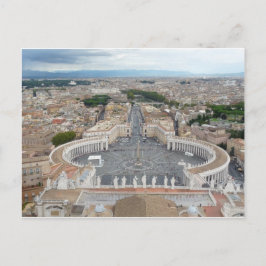 Postal Plaza de San Pedro Roma Italia