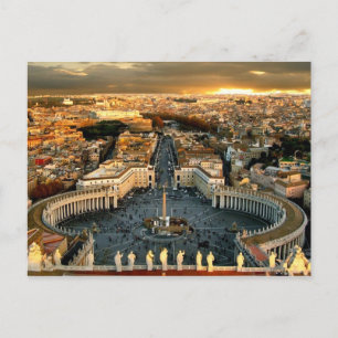 Postal Plaza de San Pedro Vaticano