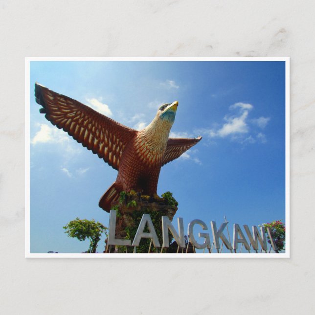 Postal plaza del águila de langkawi (Anverso)