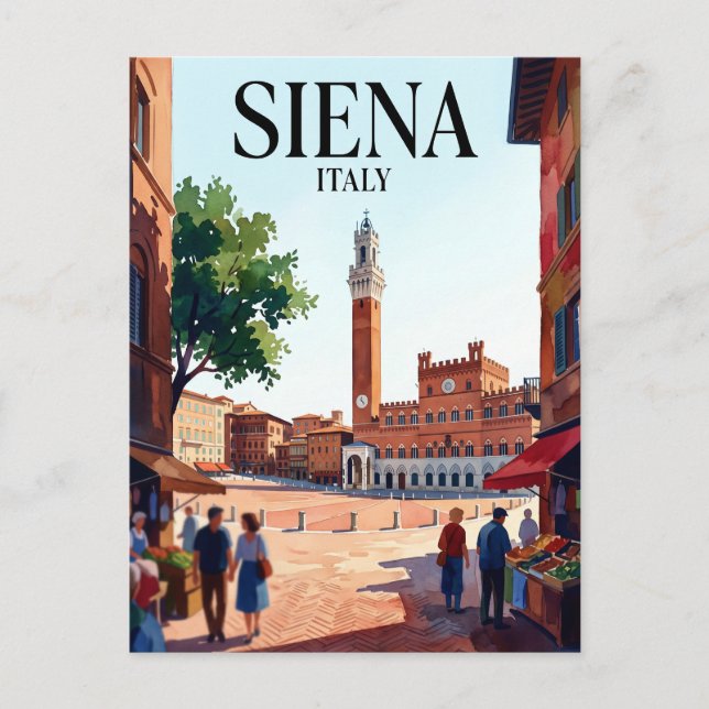 Postal Plaza del Campo Italia (Anverso)
