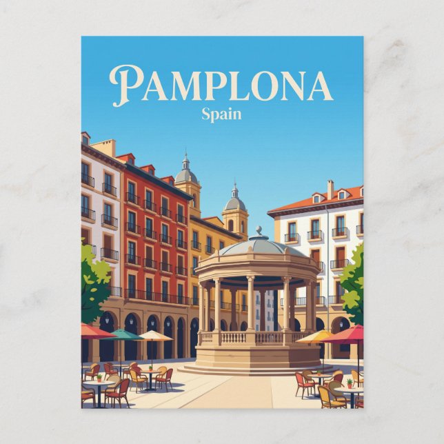 Postal Plaza del Castillo España (Anverso)