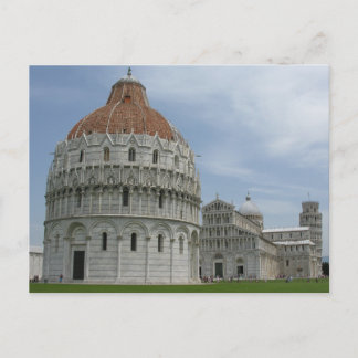 Postal Plaza del Duomo en Pisa, Toscana, Italia