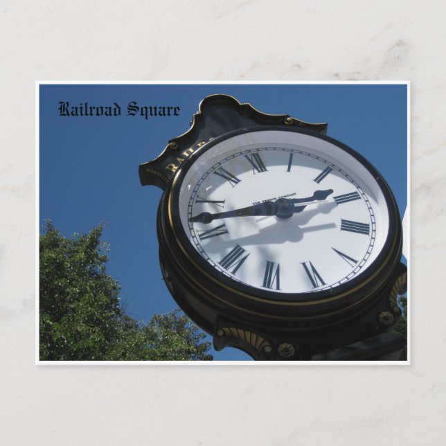 Postal Plaza del Ferrocarril del Reloj. (Anverso)
