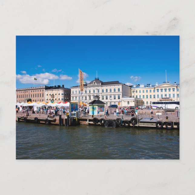 Postal Plaza del mercado de Helsinki (Anverso)