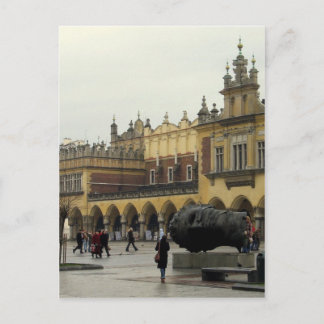 Postal Plaza del mercado en Kraków