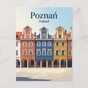 Postal Plaza del Mercado Viejo Polonia