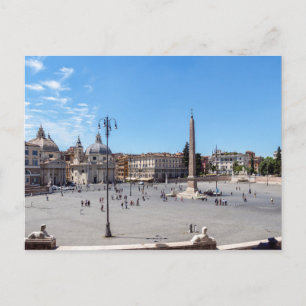 Postal Plaza del Popolo - Roma, Italia