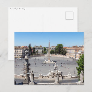 Postal Plaza del Pueblo - Roma, Italia