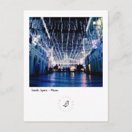 Postal Plaza del Senado a la hora del Navidad