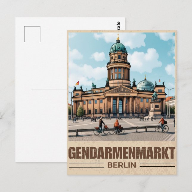 Postal Plaza Gendarmenmarkt Berlín - la Konzerthaus (Anverso / Reverso)