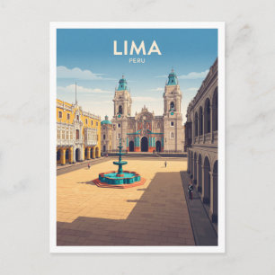 Postal Plaza Mayor de Lima Perú