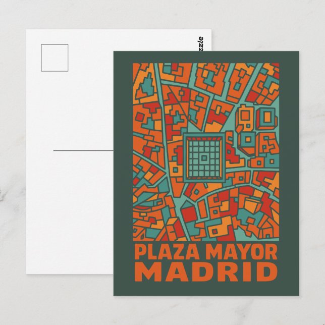 Postal Plaza Mayor de Madrid (Anverso / Reverso)