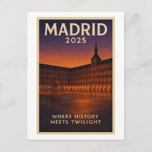 Postal Plaza Mayor Glow – Madrid