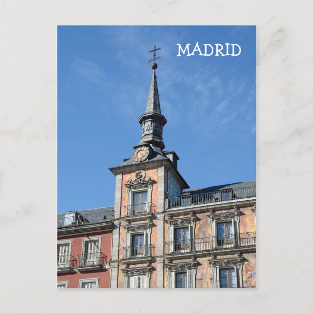 Postal Plaza Mayor, Madrid Postcard (Anverso)