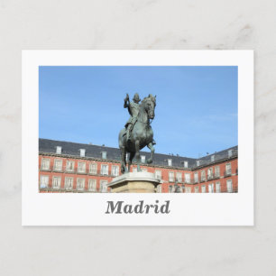 Postal Plaza Mayor, Madrid Postcard