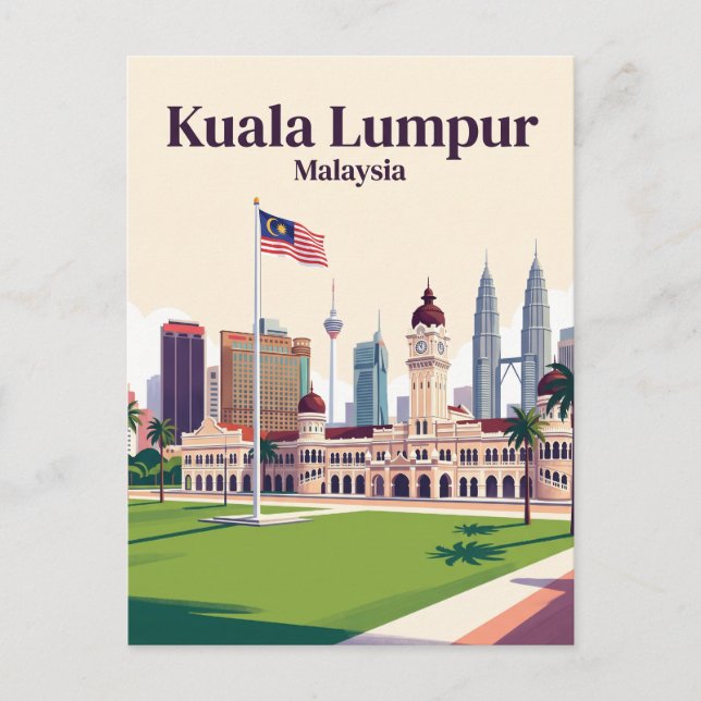 Postal Plaza Merdeka, Kuala Lumpur, Malasia (Anverso)