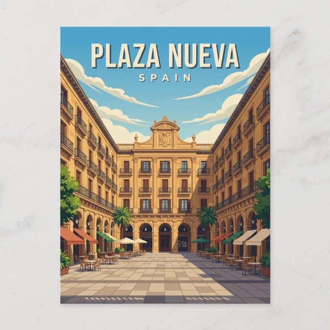 Postal Plaza Nueva España (Anverso)