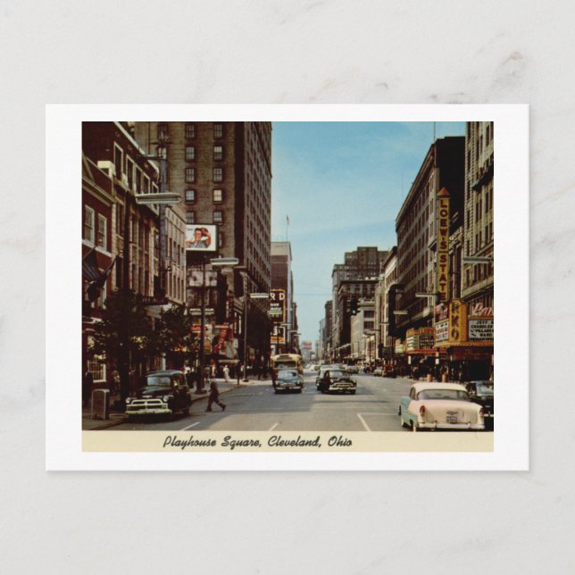 Postal Plaza Playhouse, Cleveland, Ohio Vintage (Anverso)
