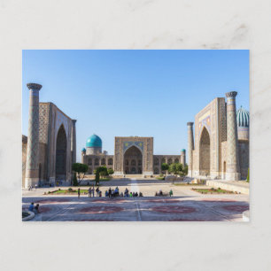 Postal Plaza Registan - Samarkanda, Uzbekistán, Asia