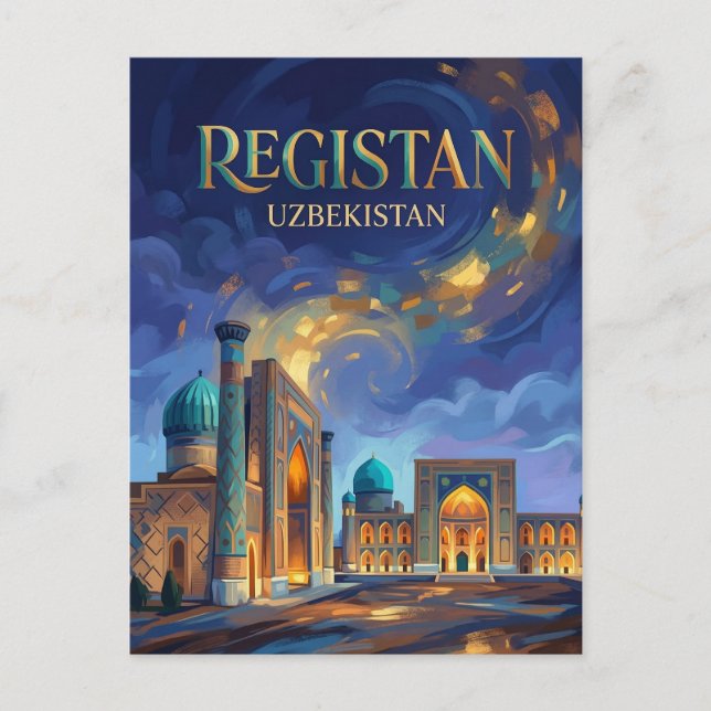 Postal Plaza Registan Uzbekistán (Anverso)