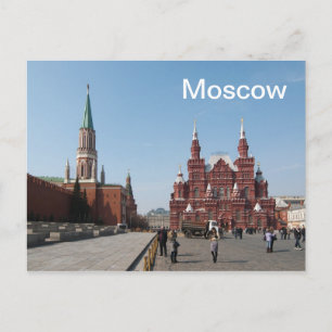 Postal Plaza Roja. Moscú, Rusia