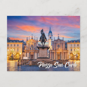 Postal Plaza San Carlo, Turín, Italia