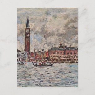 Postal Plaza San Marco en Venecia por Eugene Boudin