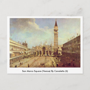 Postal Plaza San Marco (Venecia) Por Canaletto (Ii)