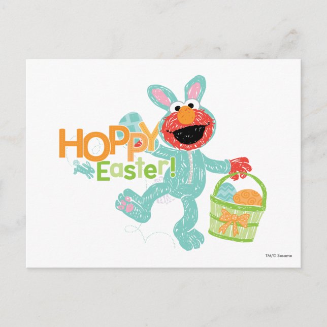 Postal Plaza Sésamo - Elmo | Semana Santa (Anverso)