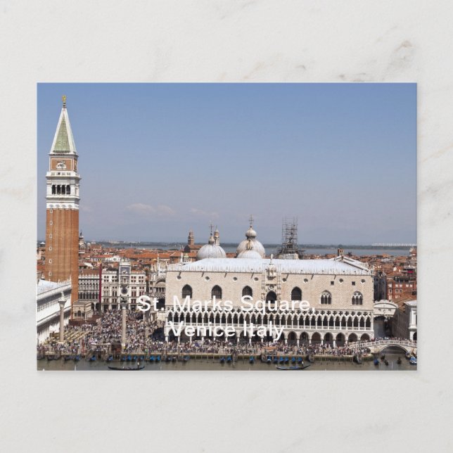 Postal Plaza St. Marks, Venecia Italia (Anverso)