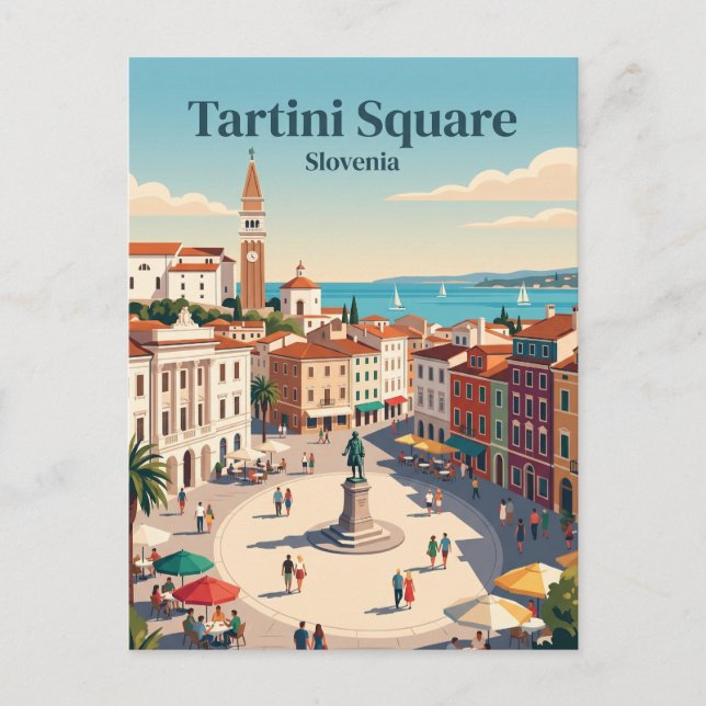 Postal Plaza Tartini Eslovenia (Anverso)