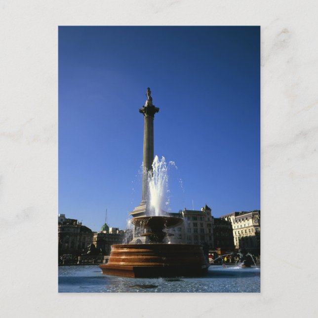 Postal Plaza Trafalgar de la columna de Nelson (Anverso)