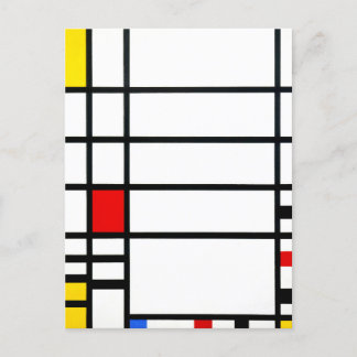 Postal Plaza Trafalgar por Piet Mondrian - Arte moderno